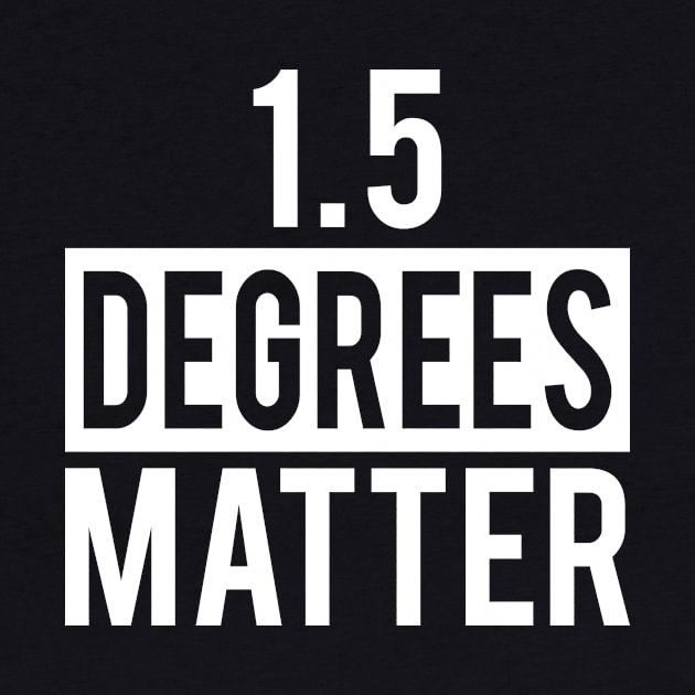 Climate Action Now - 1.5 Degrees Matter by Electrovista